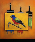 A Painted Bunting Painting